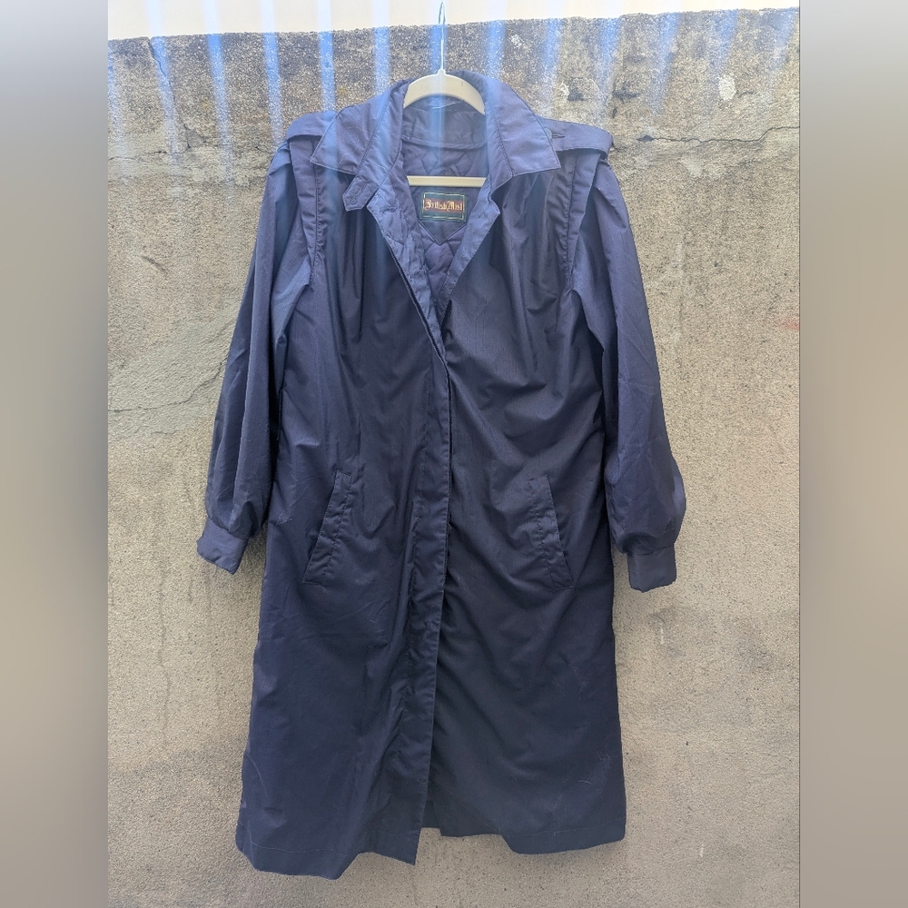 Women's Vintage Purple Trench Coat